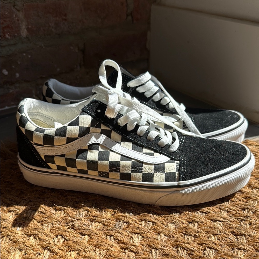 LVans Black and White Checkered Sneakers
